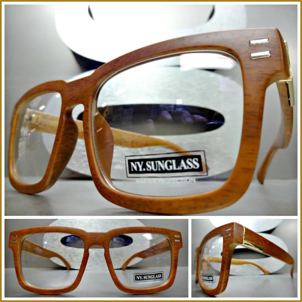 WOOD LOOK EYEGLASSES GLASSES SUNGLASSES #114 3